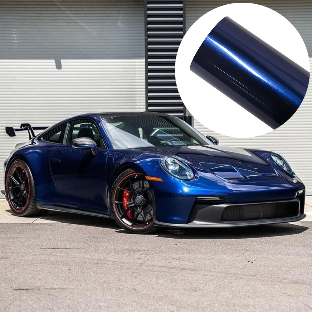 Car Accessories On Amazon - Naklejka Samochodowa Gentian Blue Metallic Folia