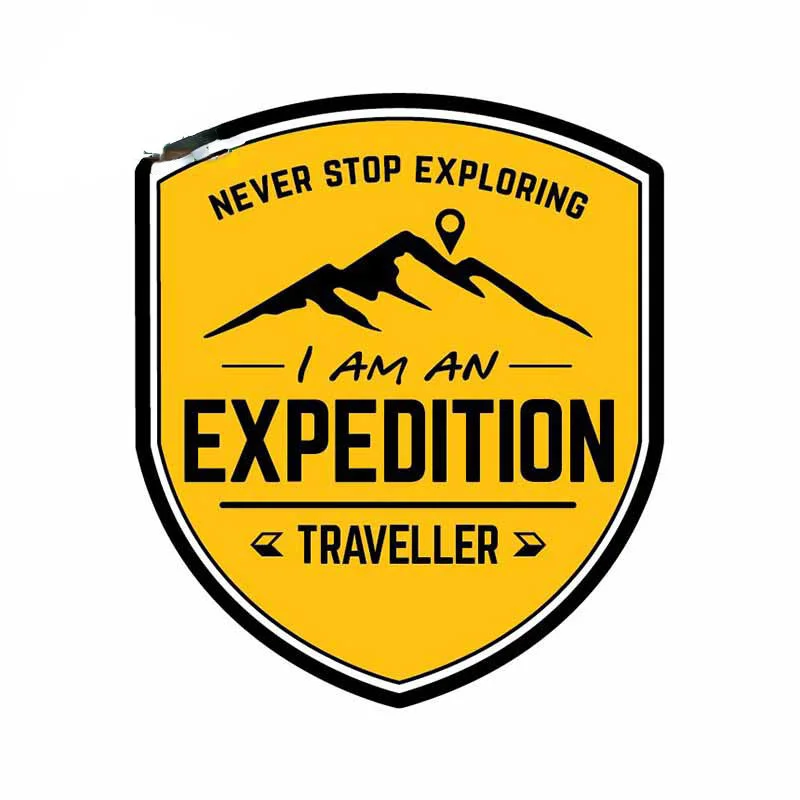 Car Accessories On Amazon - Naklejka samochodowa 13cm Expedition Travel, naklejka