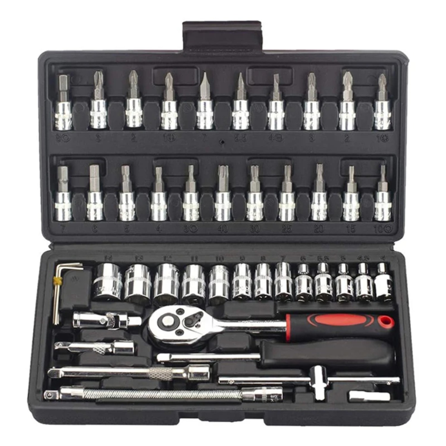 Car Accessories Workshop - Zestaw kluczy nasadowych 46 szt. z