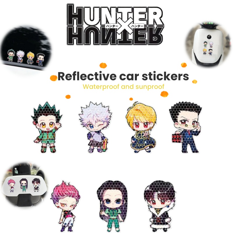 Car Accessories Toy - Anime Full-Time Hunter Mocna Odblaskowa Naklejka