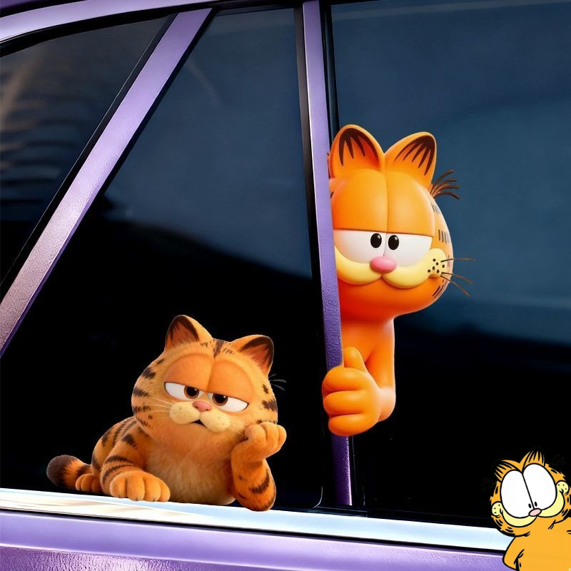 Car Accessories Toy - Naklejki Garfield anime kreskówka słodkie śmieszne