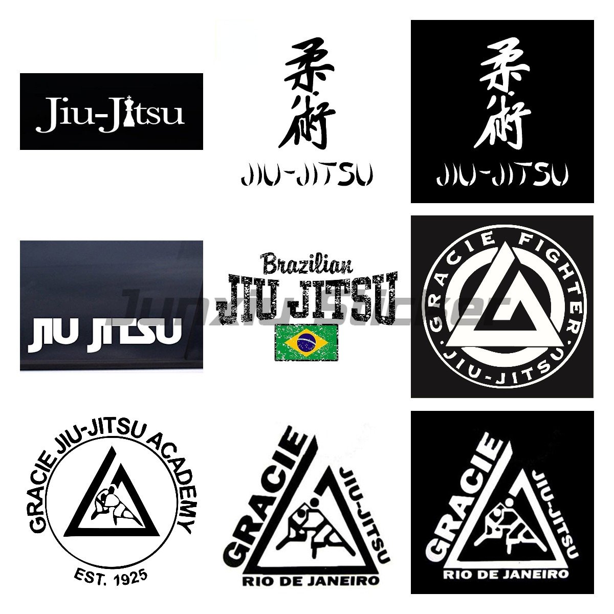 Car Accessories Bahrain - Brazylijskie Jiu Jitsu wycinane naklejki na