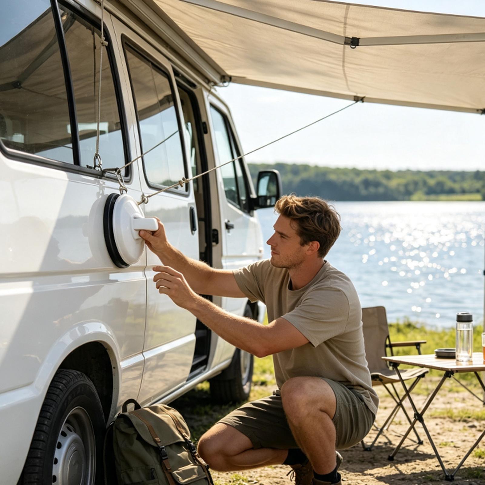 Car Accessories For Camping - Mocne przyssawki, wytrzymałe, bez wiercenia, antypoślizgowe