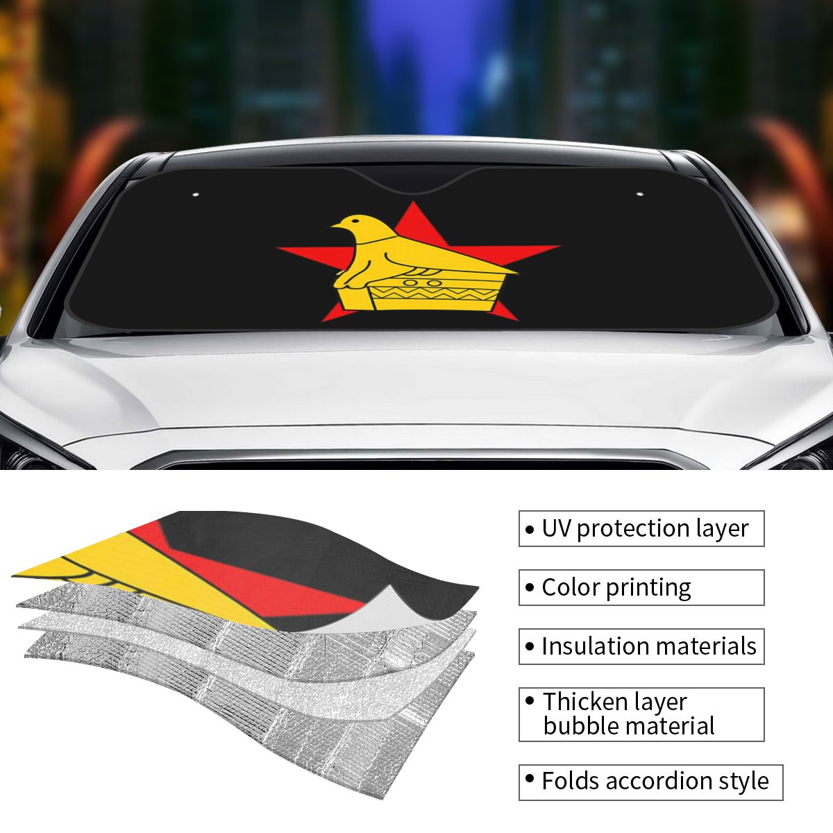 Naklejka na szybę samochodową  – Car Accessories Zimbabwe recenzja i cena
