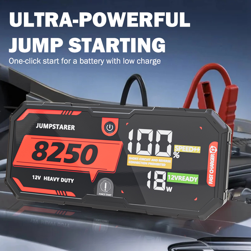 8250A 12V Przenośny rozrusznik – Portable Jump Starter recenzja i cena