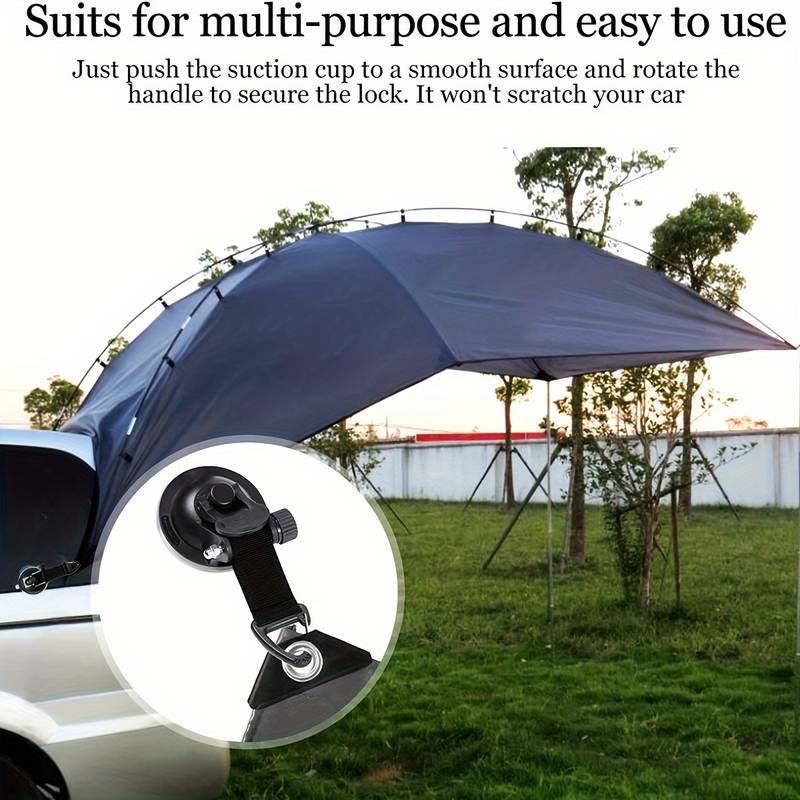 4 szt. Haki mocujące z przyssa – Car Accessories For Camping recenzja i cena